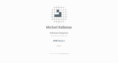 Desktop Screenshot of michielkalkman.com