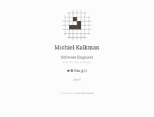 Tablet Screenshot of michielkalkman.com